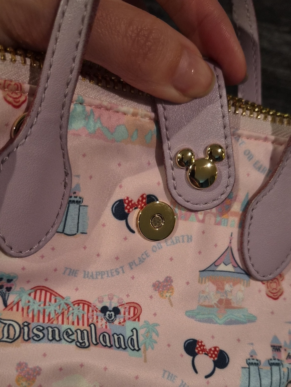 Disney x Stoney Clover Lane "The Happiest Place on Earth" Mini Tote - Picture 5 of 6